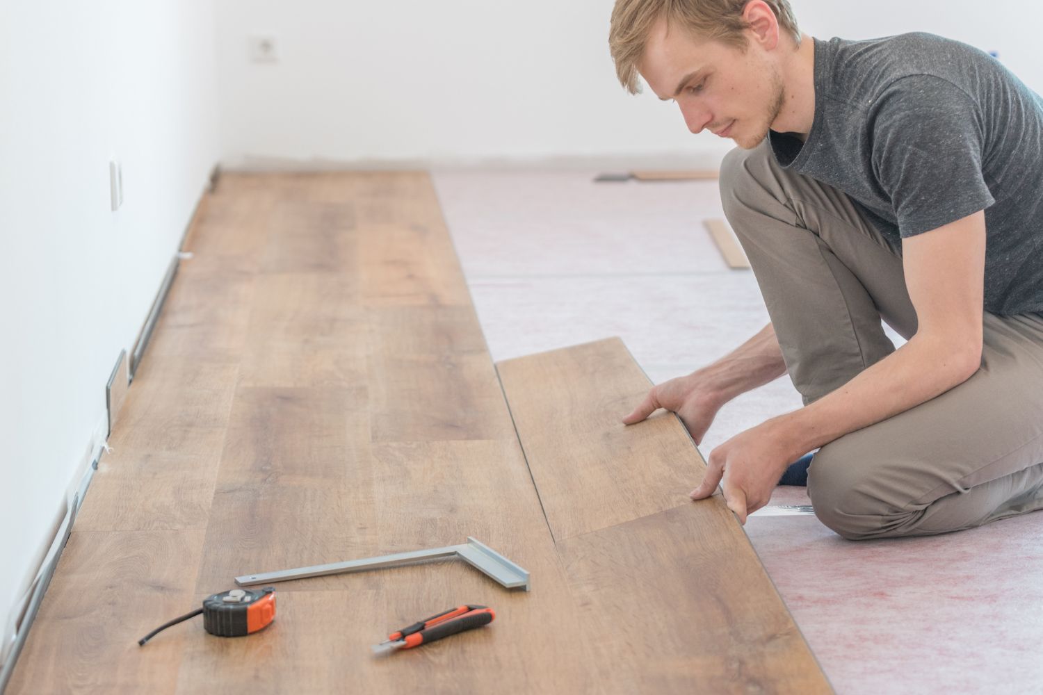 Floorentino® Parkett schwimmend verlegen