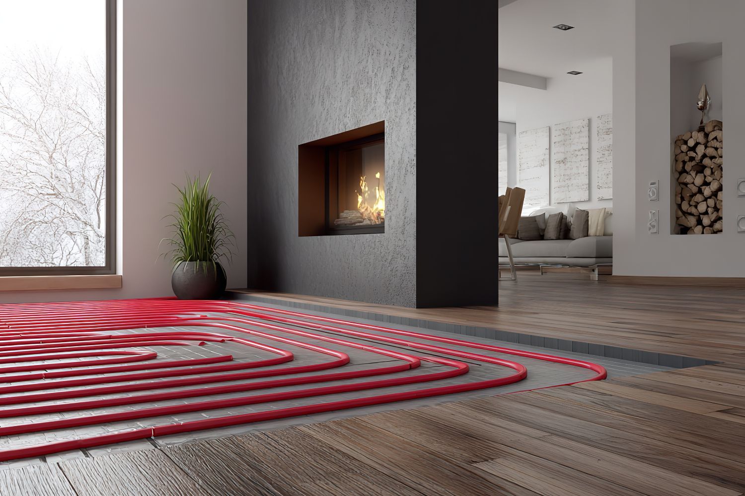 Verlegung auf Fußbodenheizung Floorentino® Parkett auf Fußbodenheizung verlegen