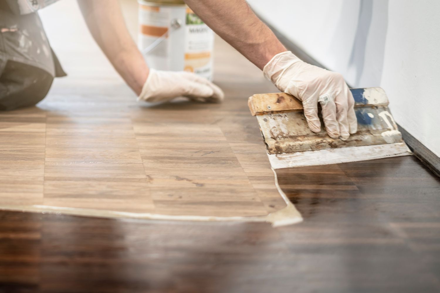 Vollflächige Verlegung Floorentino® Parkett vollflächig verlegen